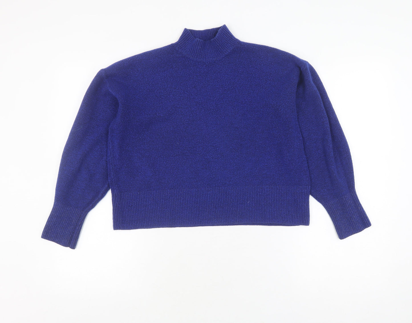Glassons Women's Blue XS Pullover Jumper with Mock Neck