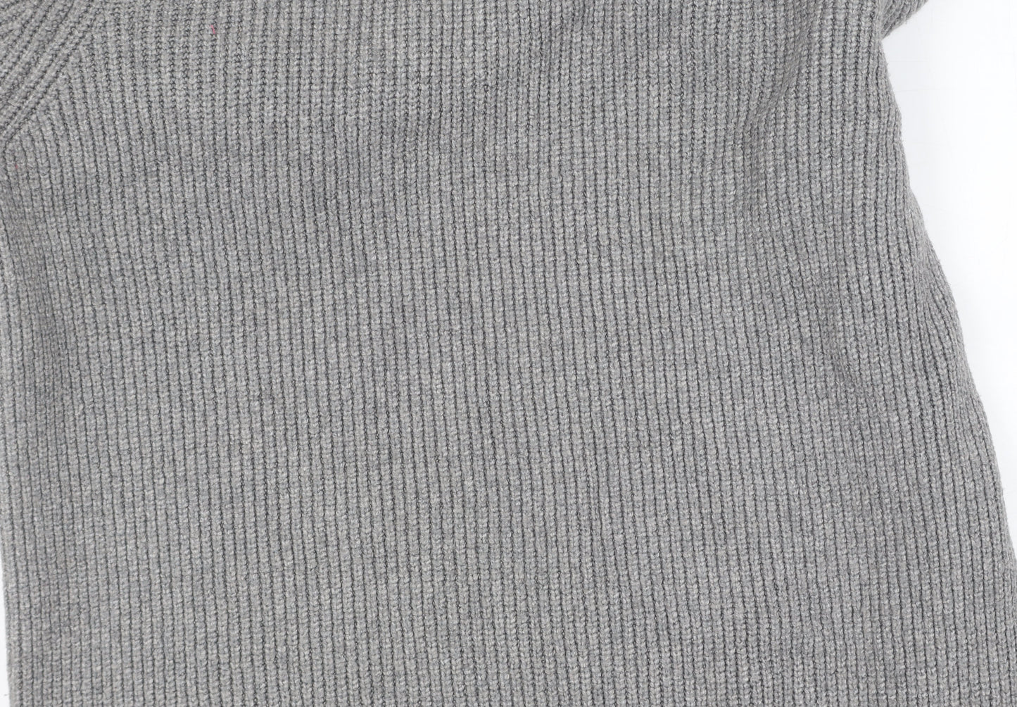 Marks and Spencer Women's Grey Roll Neck Jumper Size L