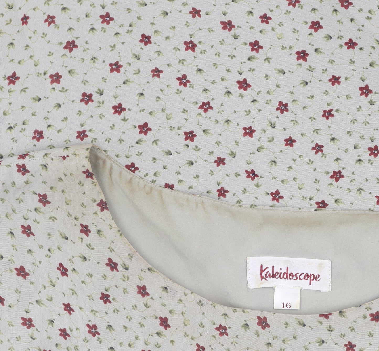 Kaleidoscope Women's Ivory Floral Tank Top - Size 16