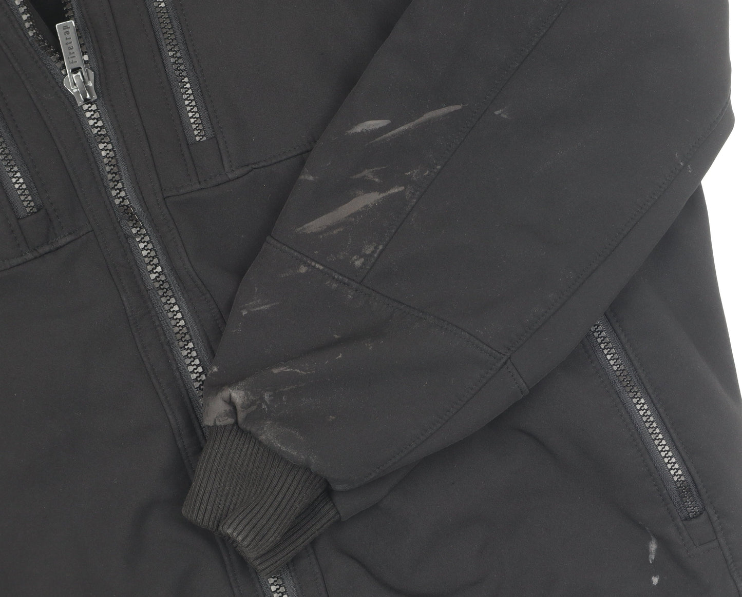 Firetrap Men's Black XL Hooded Jacket with Zips