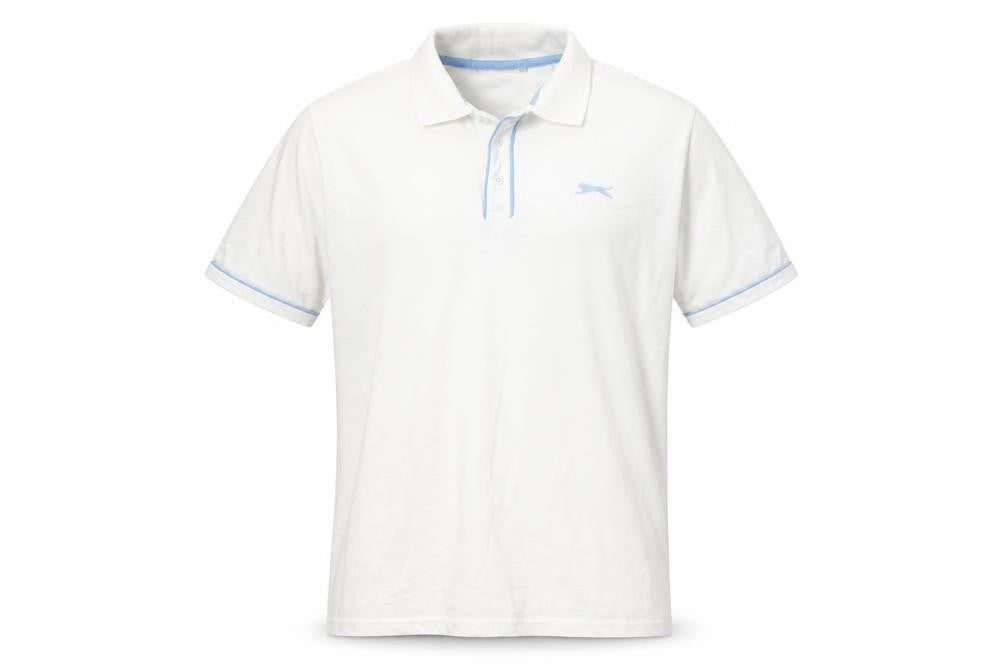 Slazenger Men's White Polo Shirt L