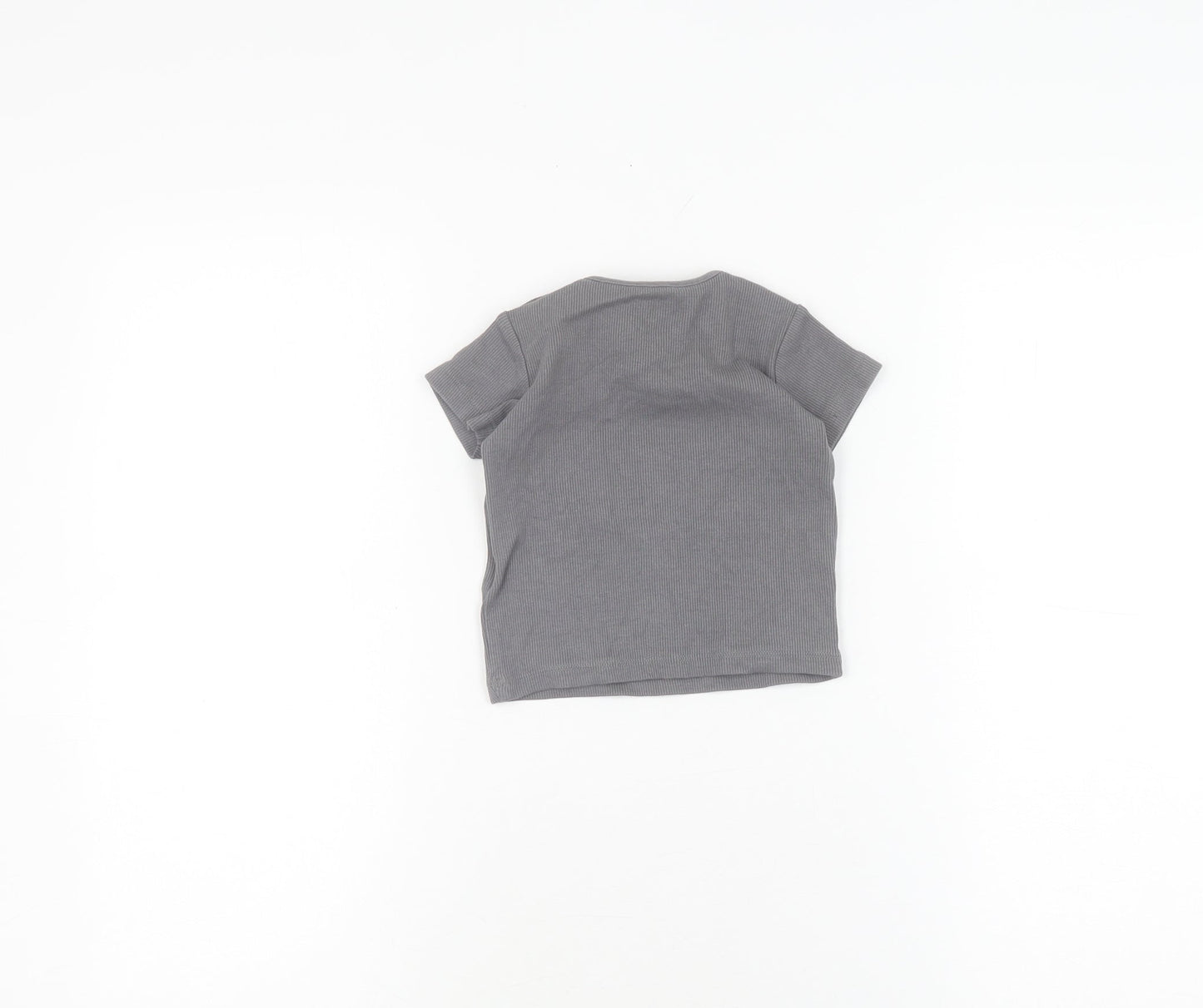 Marks and Spencer Unisex Grey T-Shirt 3-6 Months