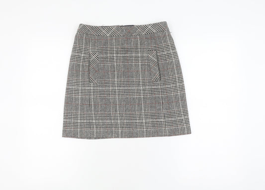 Next Women's Multicoloured Check Pencil Skirt Size 6