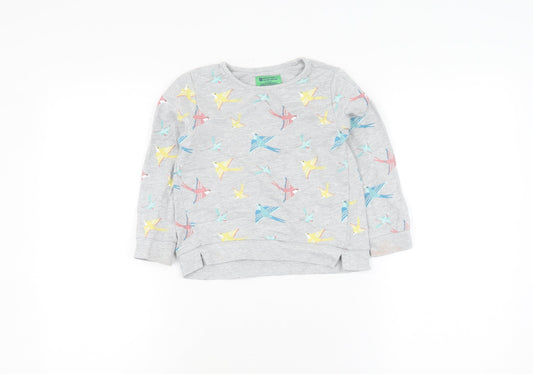 Mountain Warehouse Girls Grey Pullover Sweatshirt 3-4 Years