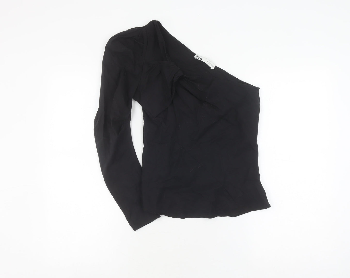 Zara Women’s Black One Shoulder Blouse, M