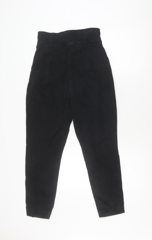 Zara Women Black XS Jegging High Rise Skinny Trousers