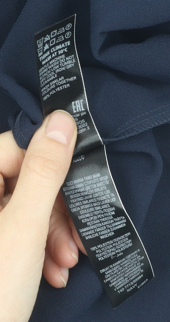 Marks and Spencer Women's Blue Shift Dress Size 8
