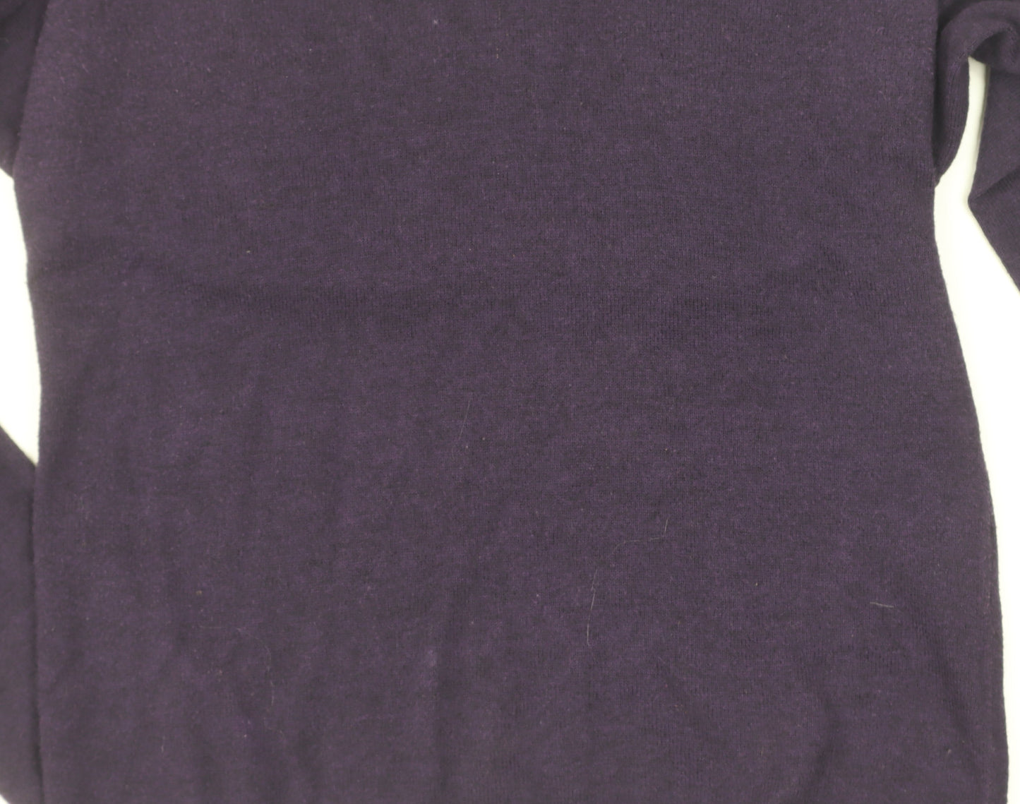 Tommy Hilfiger Women's Purple V-Neck Knit Jumper XS