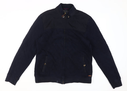 Ted Baker Men's Blue Mid-Length Jacket, Size 4
