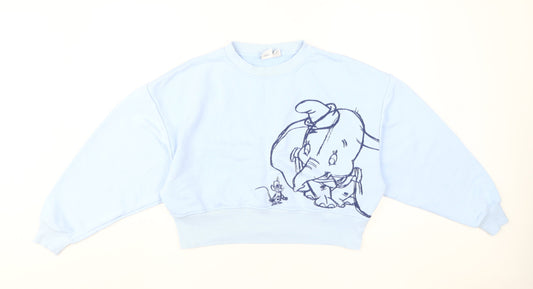 Disney Women's Blue XS Pullover Sweatshirt