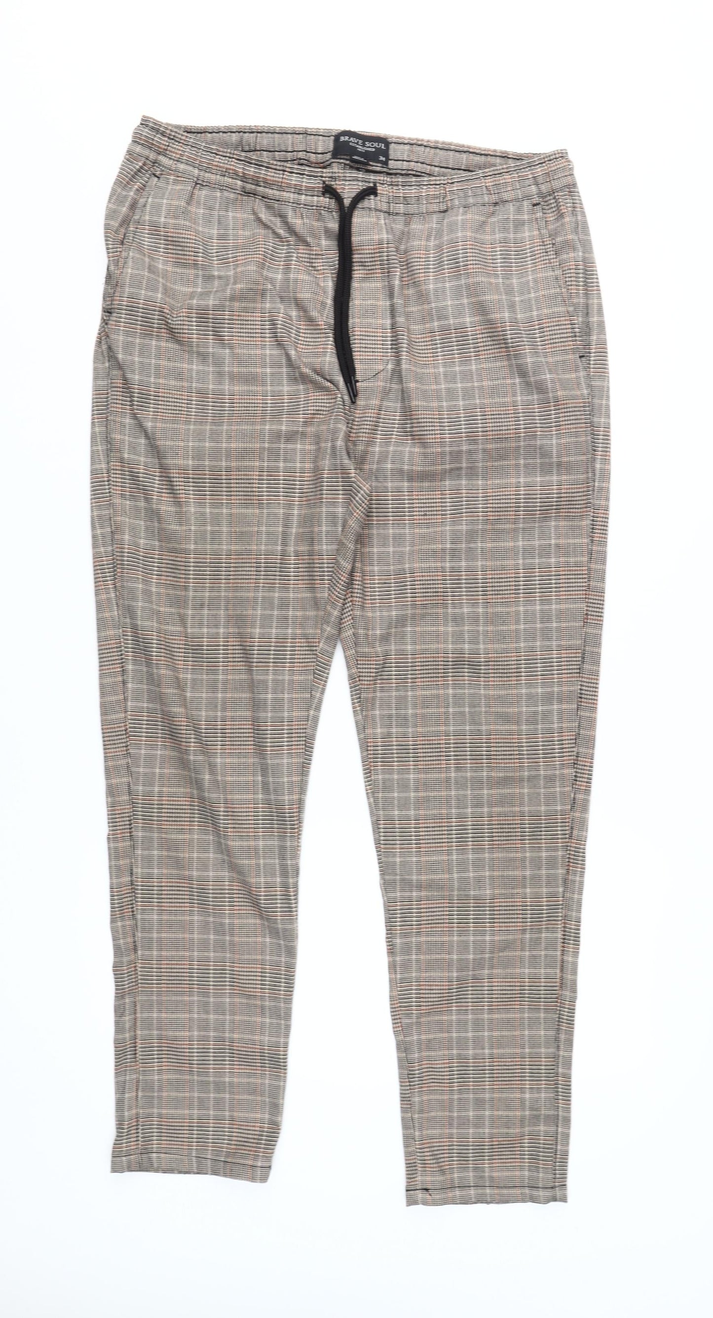 Brave Soul Men's Multicoloured Jogger Size 34