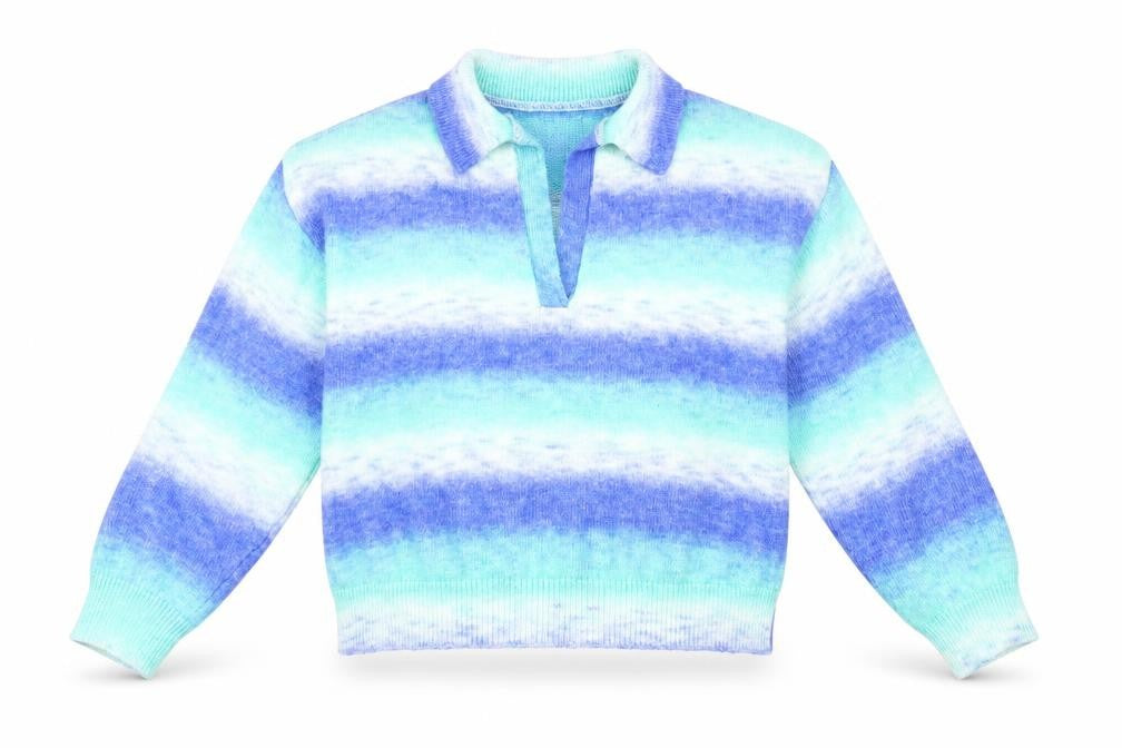ASOS Women's Multicoloured Collared Pullover Jumper Size 12