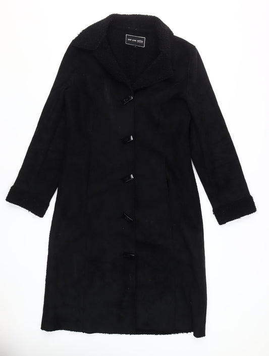 Marks and Spencer Women's Black Overcoat, Size S