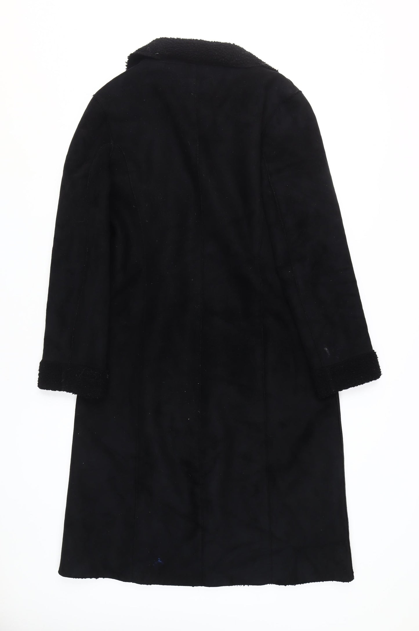 Marks and Spencer Women's Black Overcoat, Size S