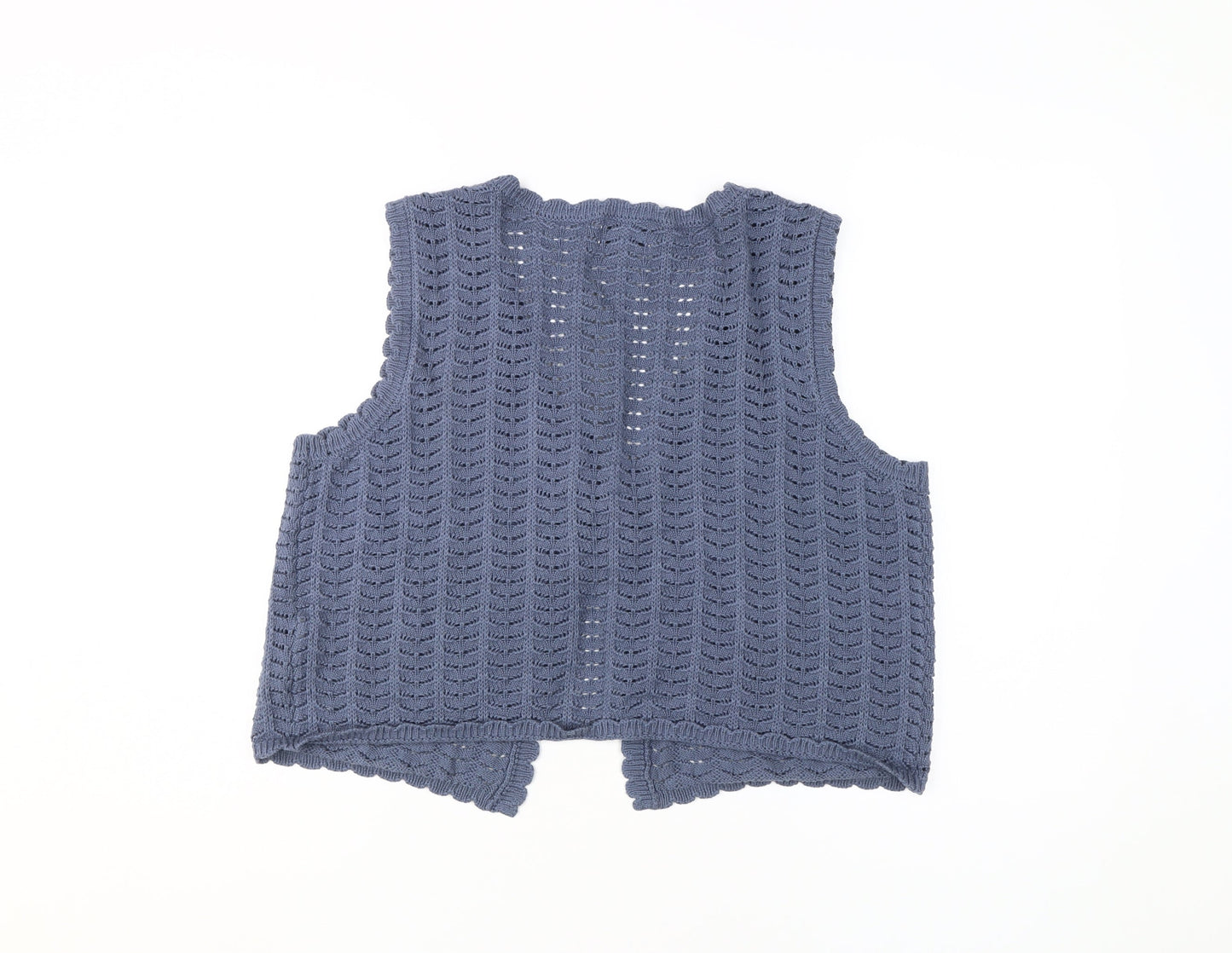 ASOS DESIGN Women's Blue Knit Vest Jumper, M