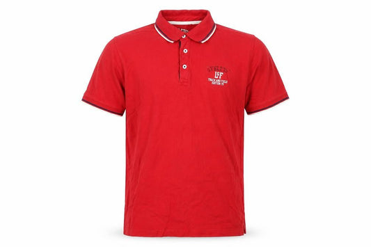 Athletic L&F Men's Red Polo Shirt M Short Sleeve