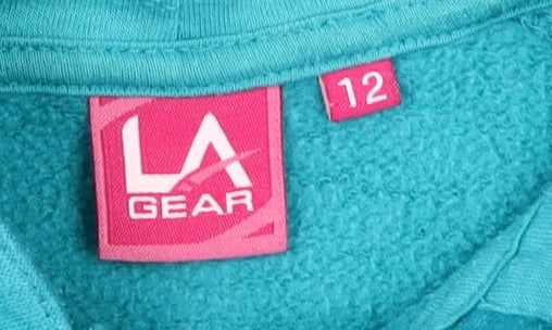 LA Gear Women's Blue Full Zip Hoodie Size 12