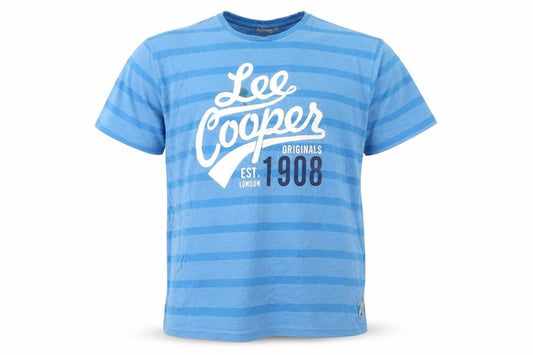 Mens UK Size 2XL Lee Cooper Blue  Cotton Blend T-Shirt