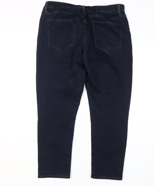Gap Women's Blue Boyfriend Jeans Size 12