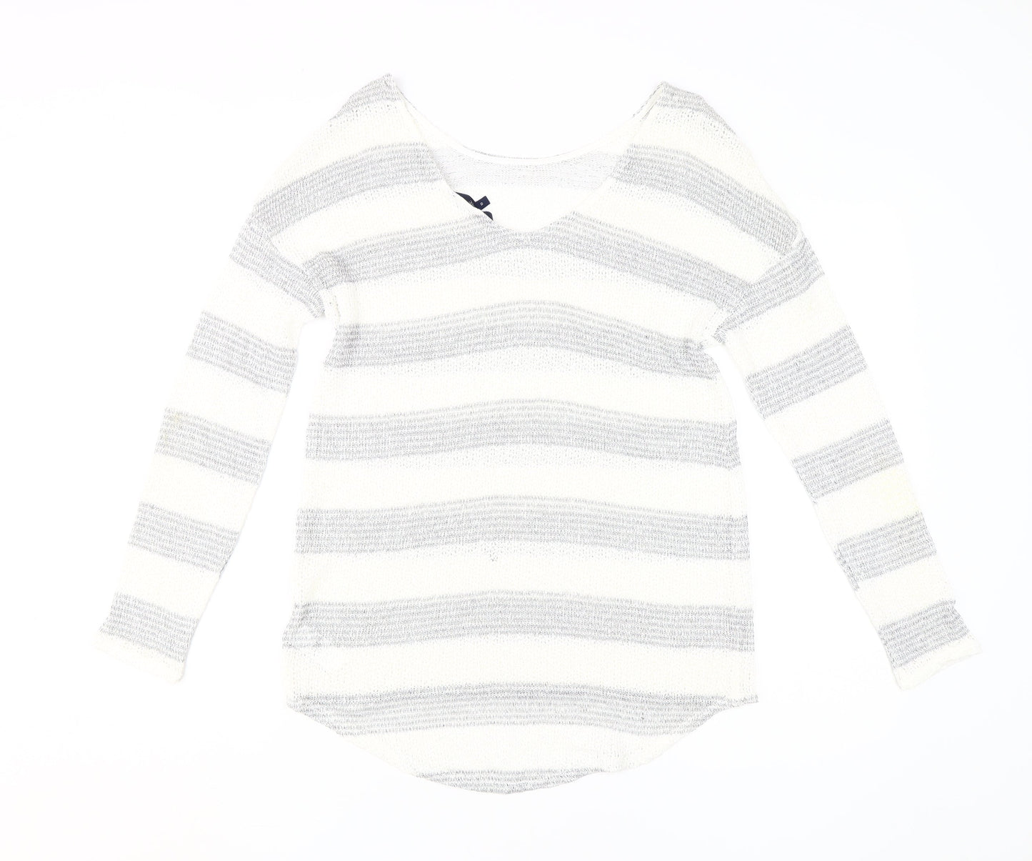 Next Women's Multicoloured Stripe Pullover Jumper Size 10