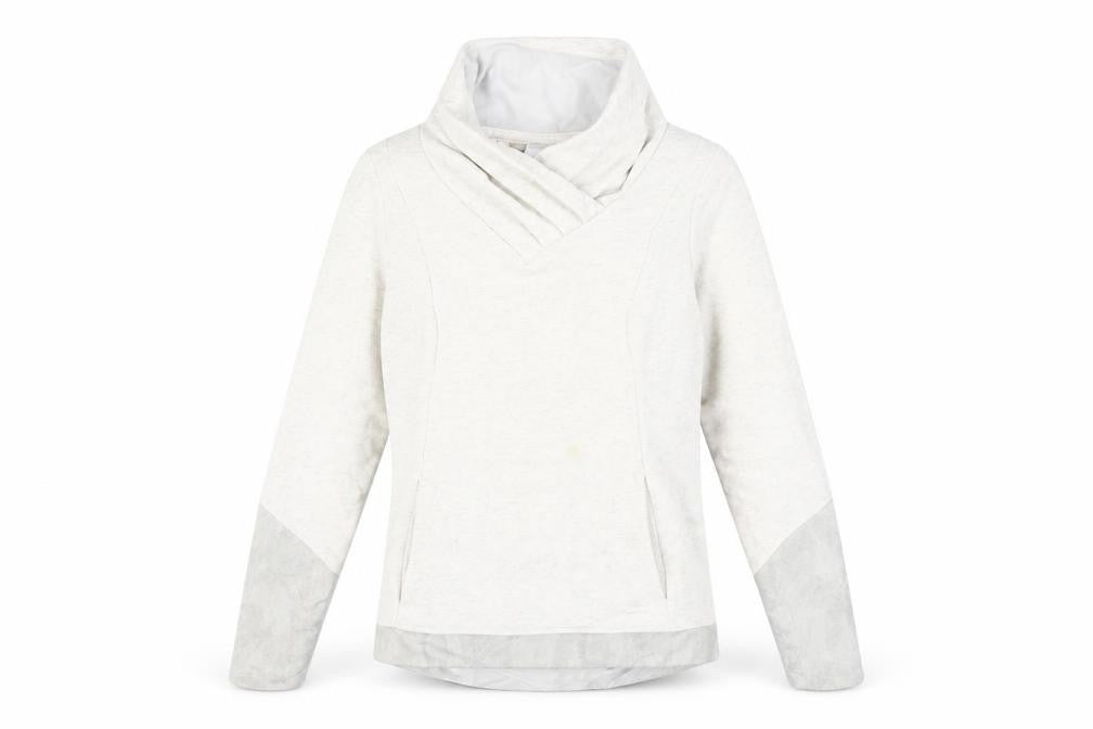 Decathlon Womens White M Cowl Neck Sweatshirt