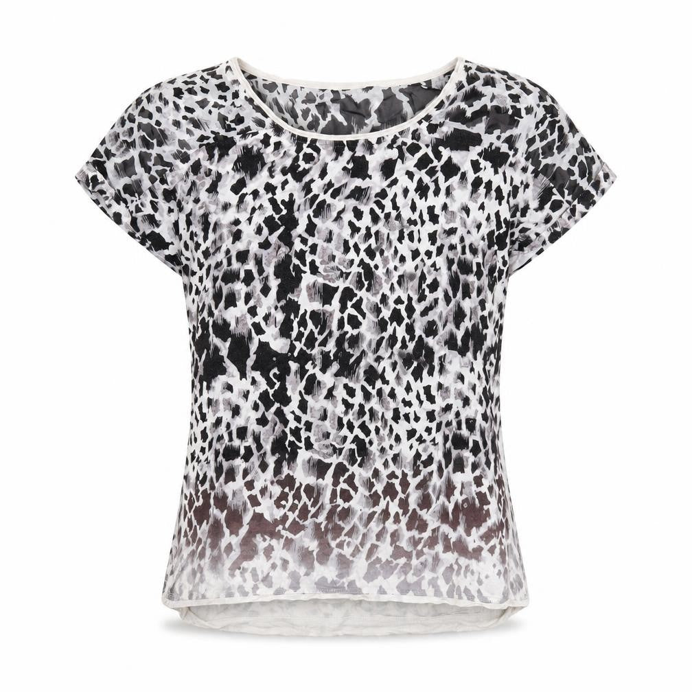 Womens UK Size 8 Karen Millen Multicoloured Silk T-Shirt