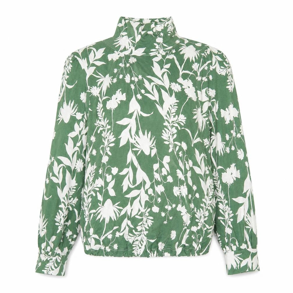 Marks and Spencer Womens Green Floral Tunic Blouse Size 16