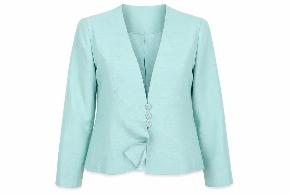 Jacques Vert Women's Blue Blazer UK 12, Lined, Formal Wear