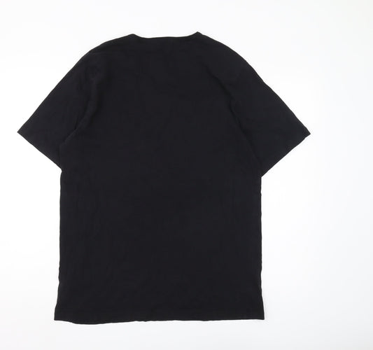 BOSS Men's Black Crew Neck T-Shirt 2XL Regular Fit