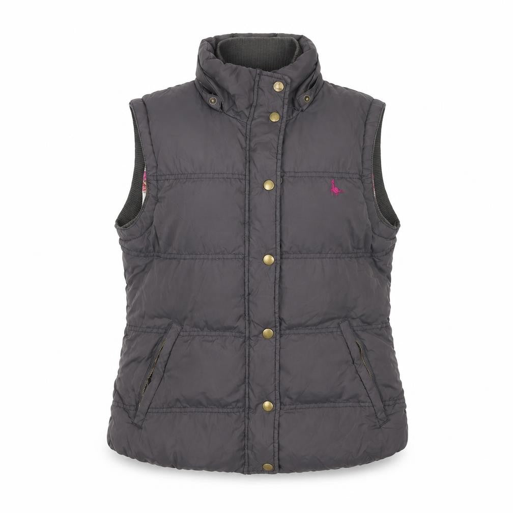 Womens UK Size 10 Regular Jack Wills Grey Nylon Waistcoat