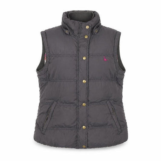 Womens UK Size 10 Regular Jack Wills Grey Nylon Waistcoat