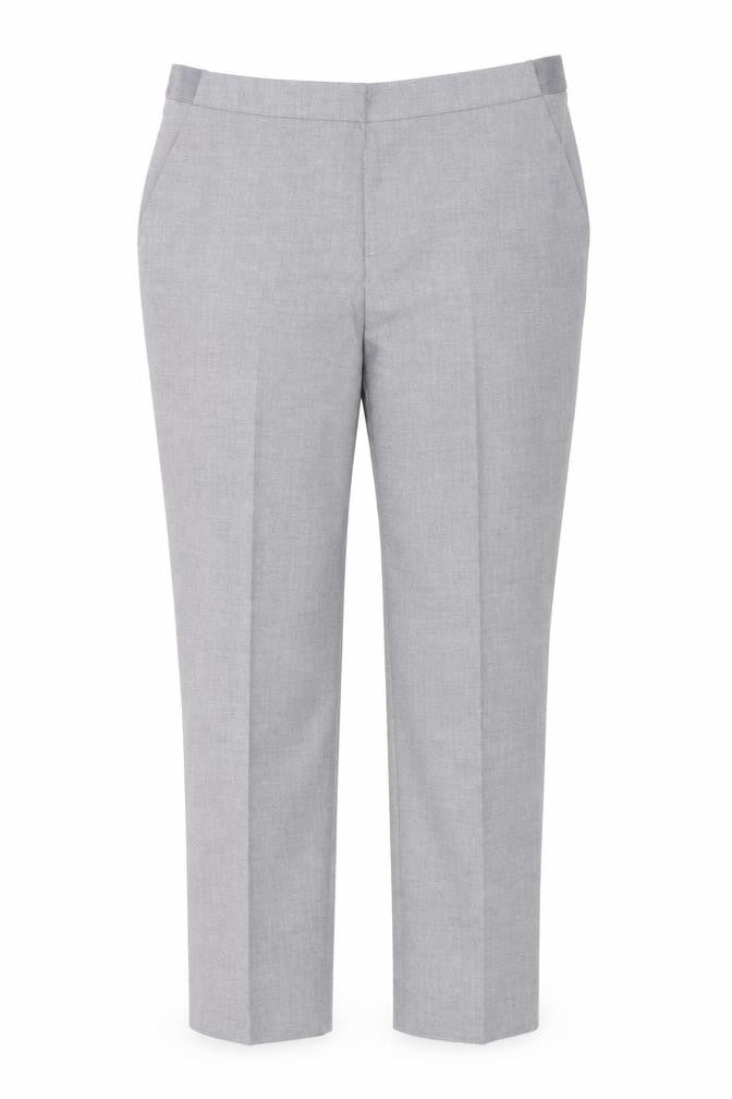 Uniqlo Women's Grey Trousers - Size L, Regular Fit