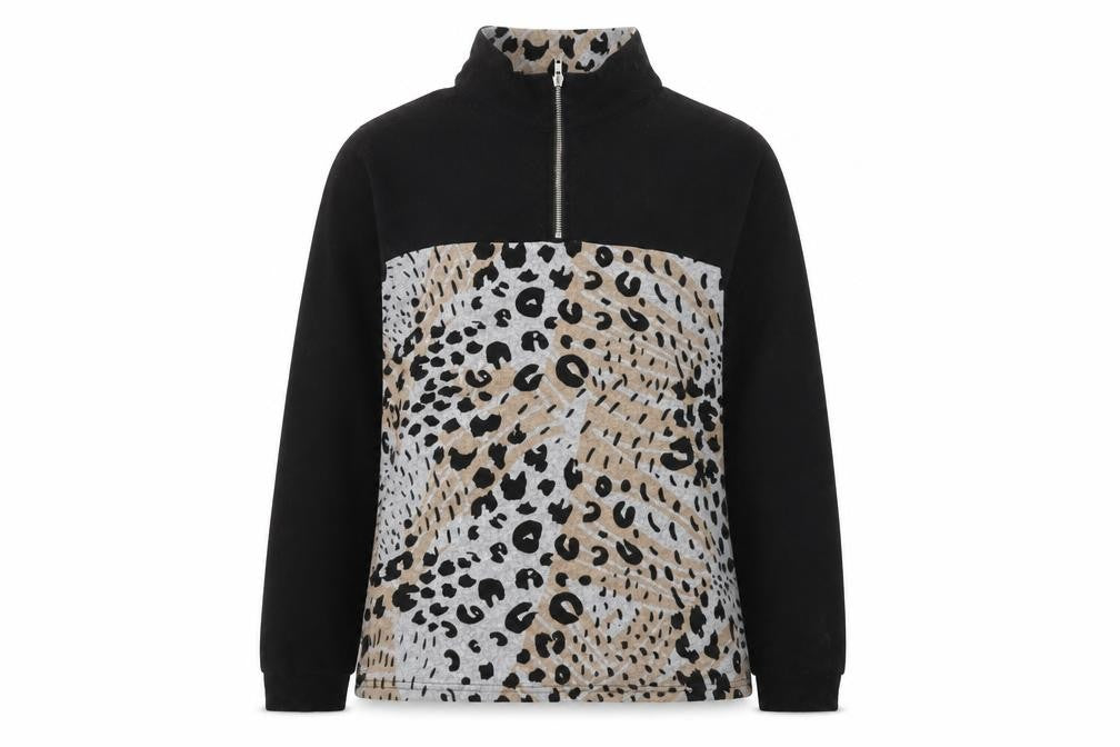 Front view of Roman Women's Animal Print jumper, size 14