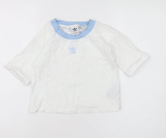 Adidas Women's Ringer T-Shirt, XS White Casual
