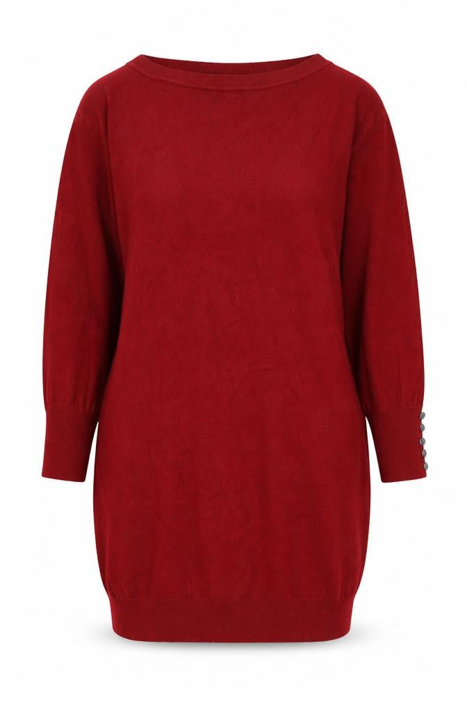 Front view of Roman Women's Red jumper, size 14
