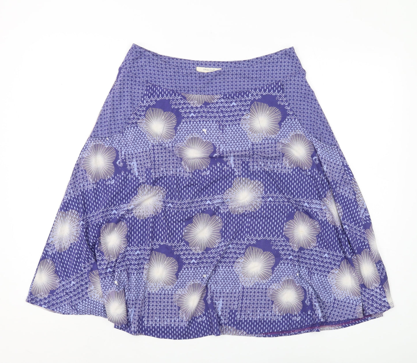 White Stuff Women's Blue A-Line Skirt Size 10