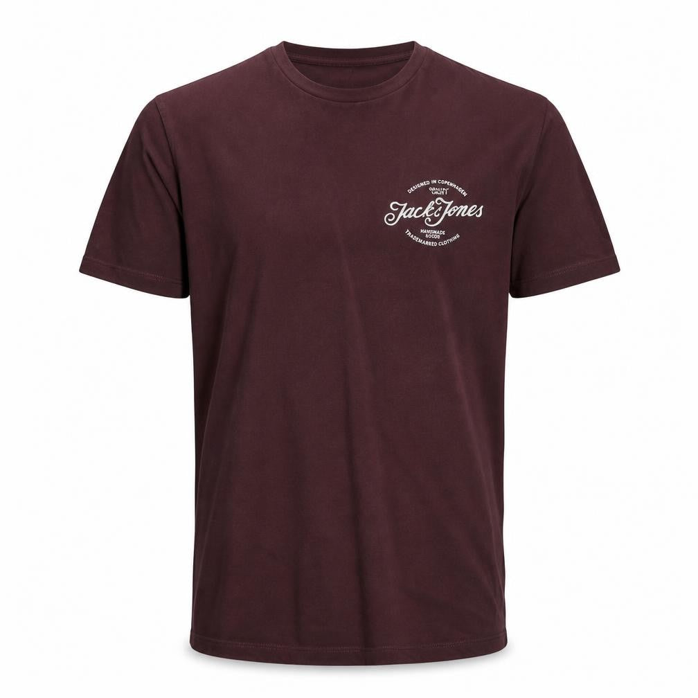 Mens UK Size L JACK & JONES Brown  Cotton T-Shirt