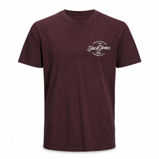 Mens UK Size L JACK & JONES Brown  Cotton T-Shirt