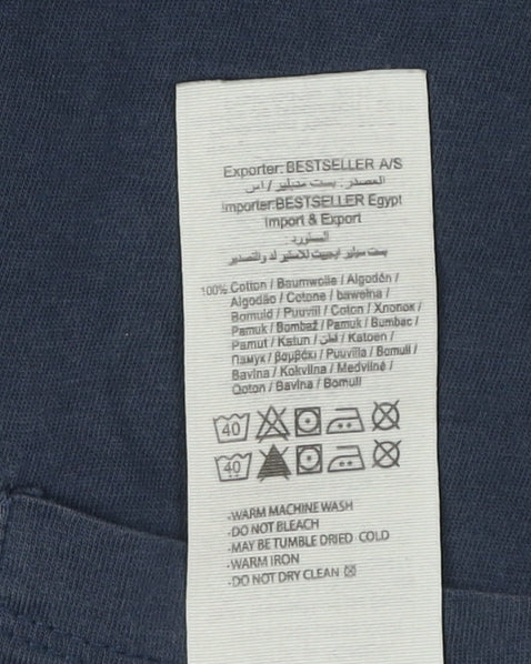 Jack & Jones Blue Colourblock Men's T-Shirt