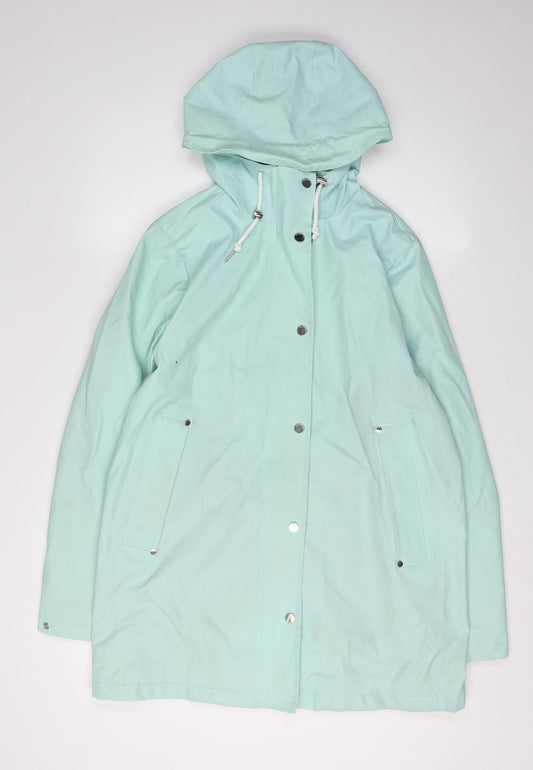Marks and Spencer Women's Green Rain Coat Size 12