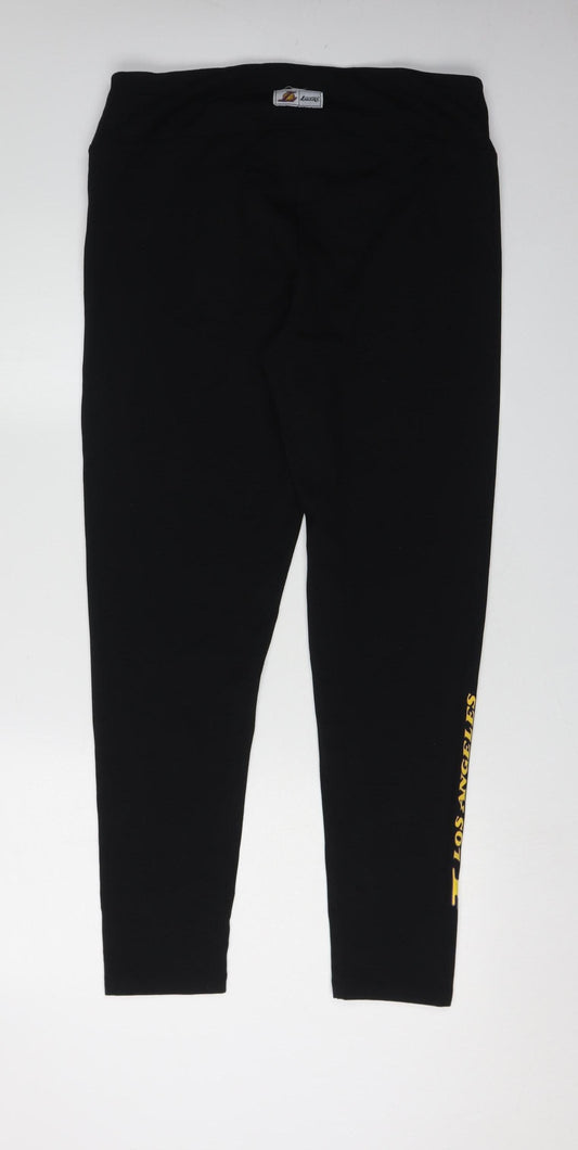 NBA Women's Black Ankle Leggings Size 14/16