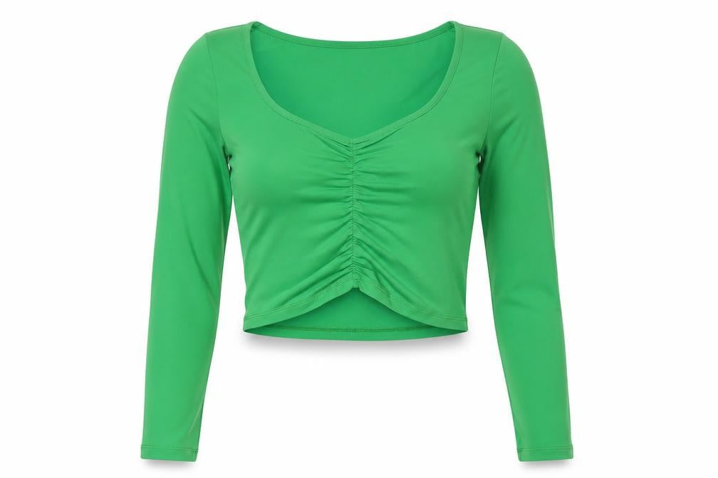 Womens UK Size M VERO MODA Green Polyester Blend Blouse
