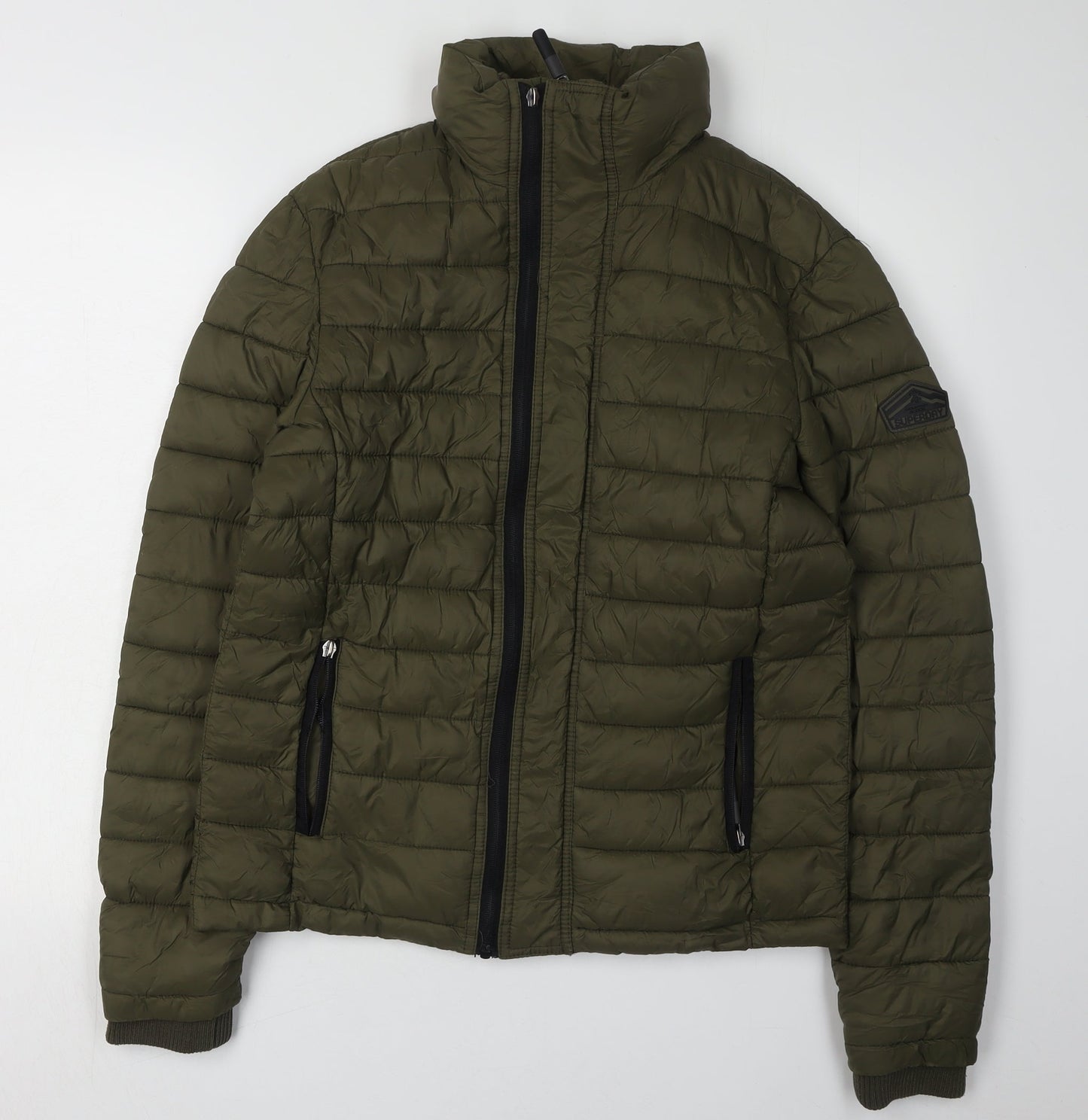 Superdry Women's Green Puffer Jacket Size S