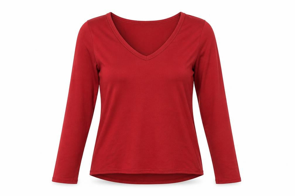 Womens UK Size M American Eagle Red Polyester Blend T-Shirt