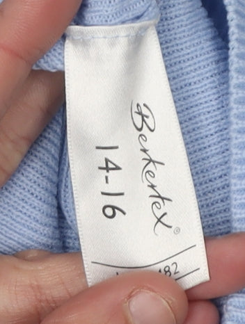 Berkertex Women's Blue Pullover Jumper Size 14-16