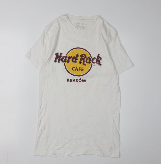 Hard Rock Cafe Men’s White Music T-Shirt Size S