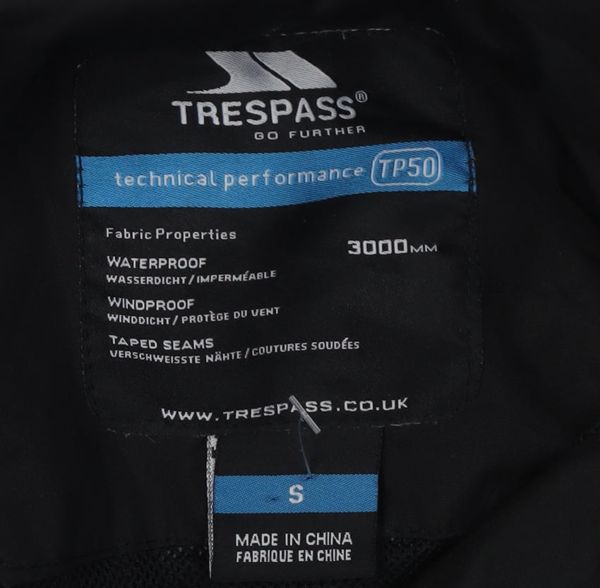 Trespass Men's Black Small Waterproof Windbreaker Jacket