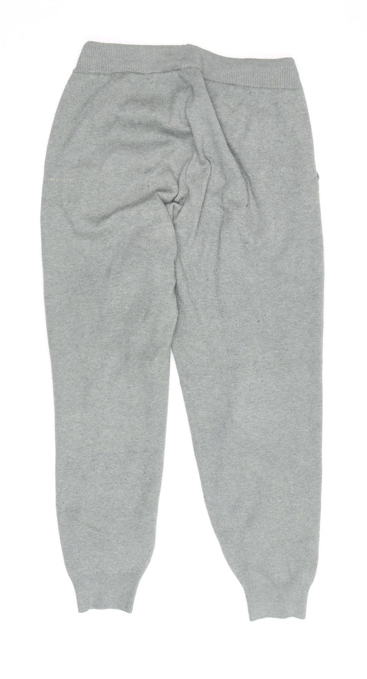 Oysho Women's Green Joggers - Medium, Elastic Waist