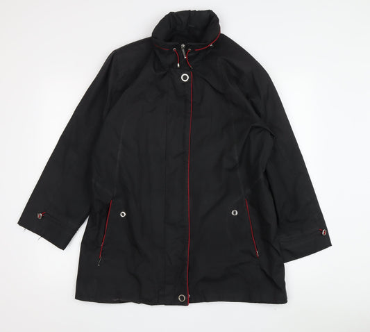 Klassik Women’s Black Rain Coat Size 14