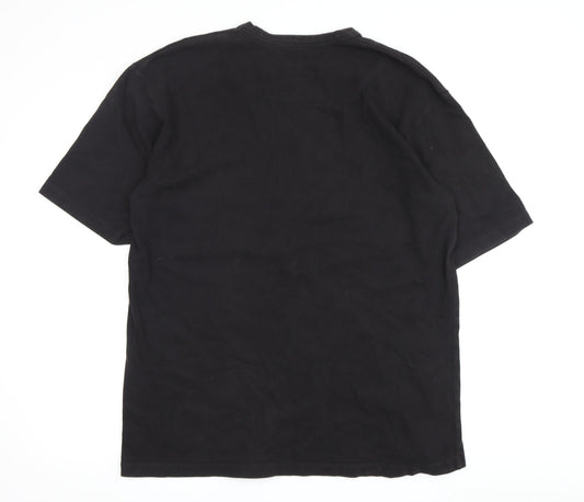 Newcastle United Black Men's M T-Shirt, Crew Neck Casual